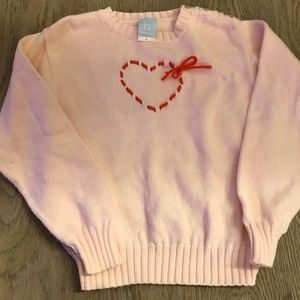 Bella Bliss Pink Heart Sweater